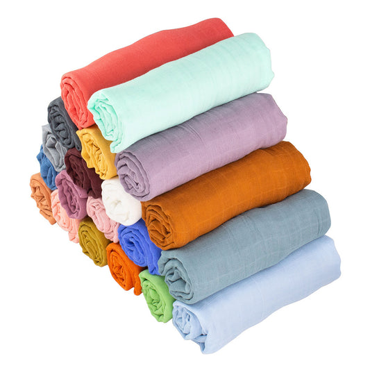 Solid Baby Muslin Swaddle