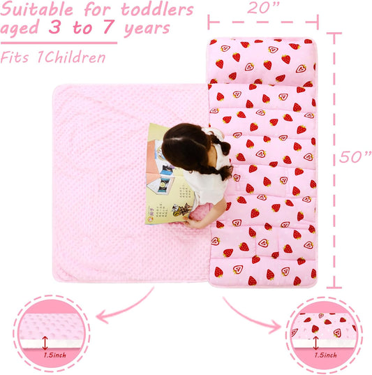 Strawberry Printed Kid Nap Mat