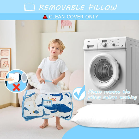 Whale Printed Kid Nap Mat