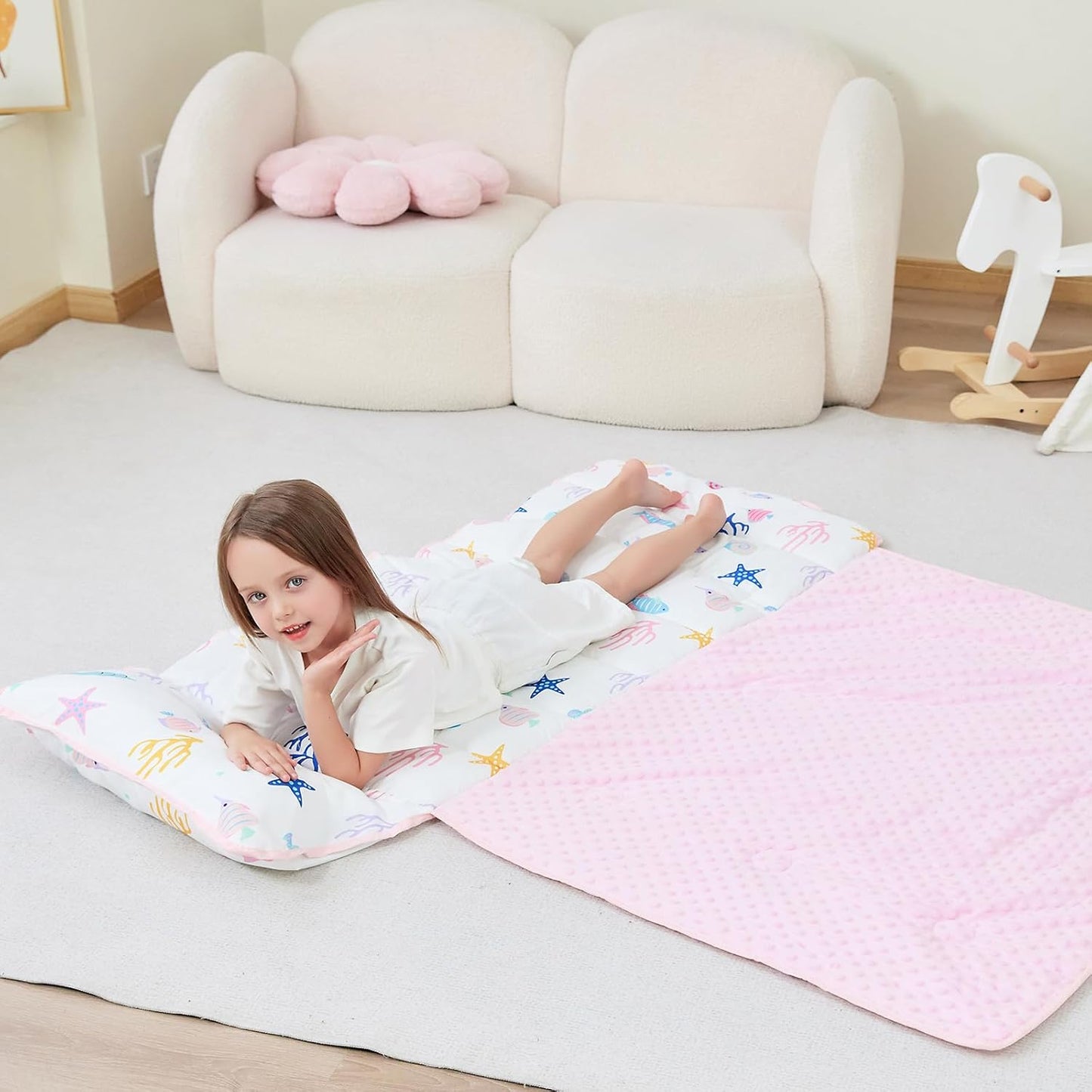 Mermaid Printed Kid Nap Mat