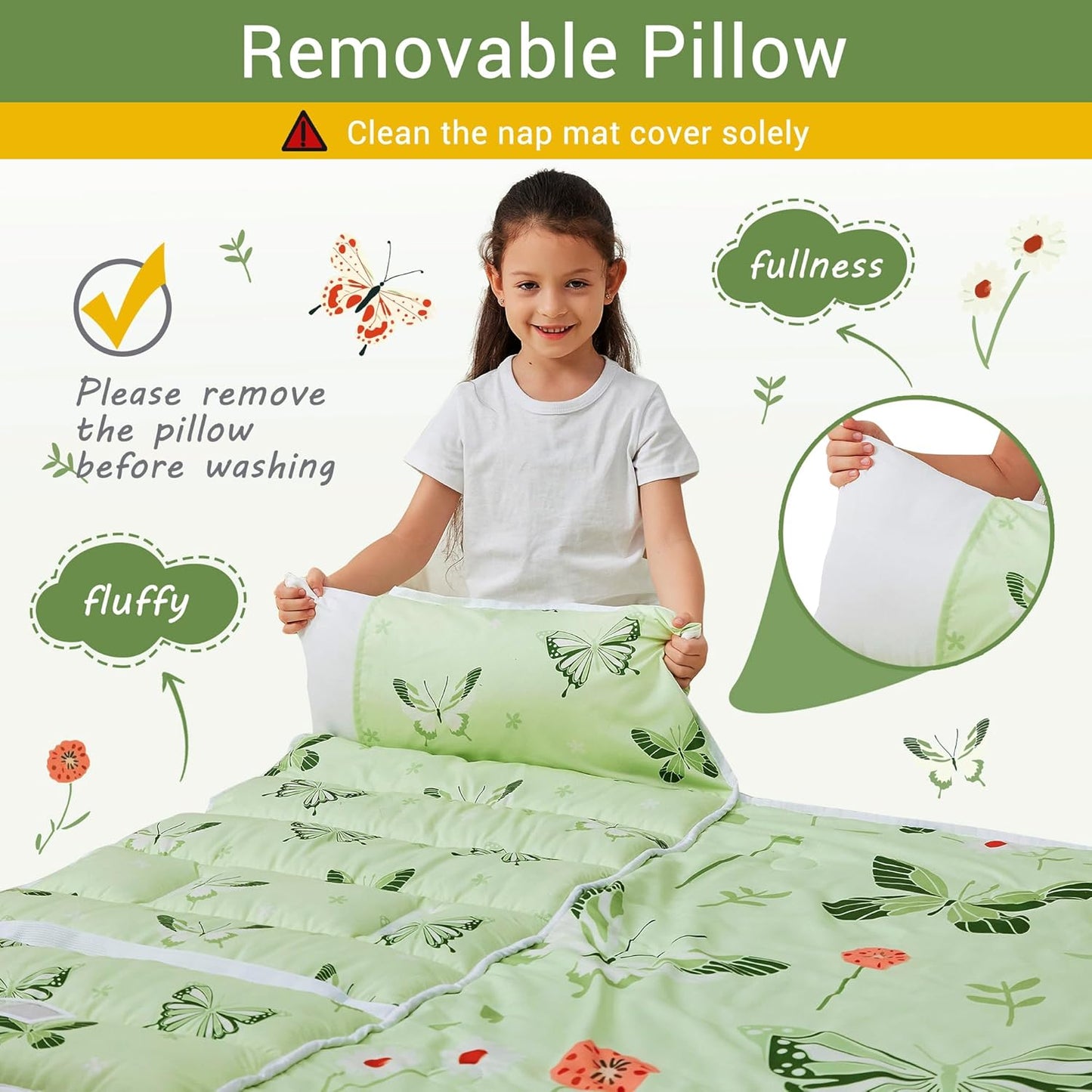 Butterfly Printed Kid Nap Mat