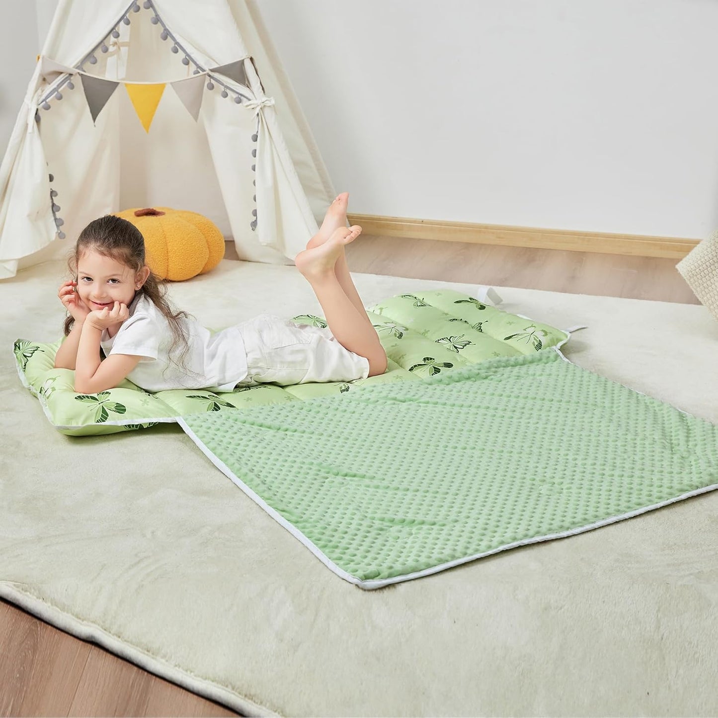 Butterfly Printed Kid Nap Mat