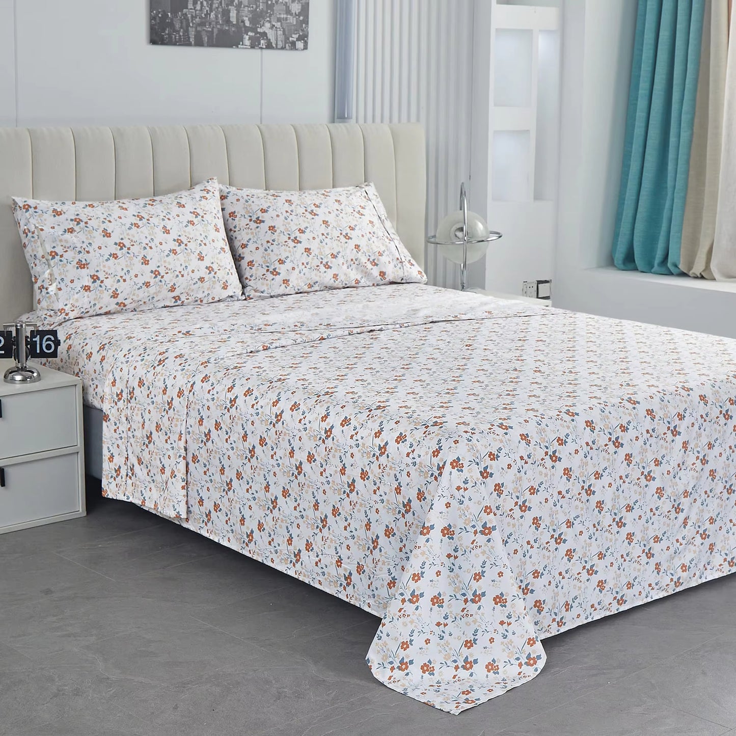 All-Season Double Brushed with 15“ Deep Pocket Bed Sheet Set