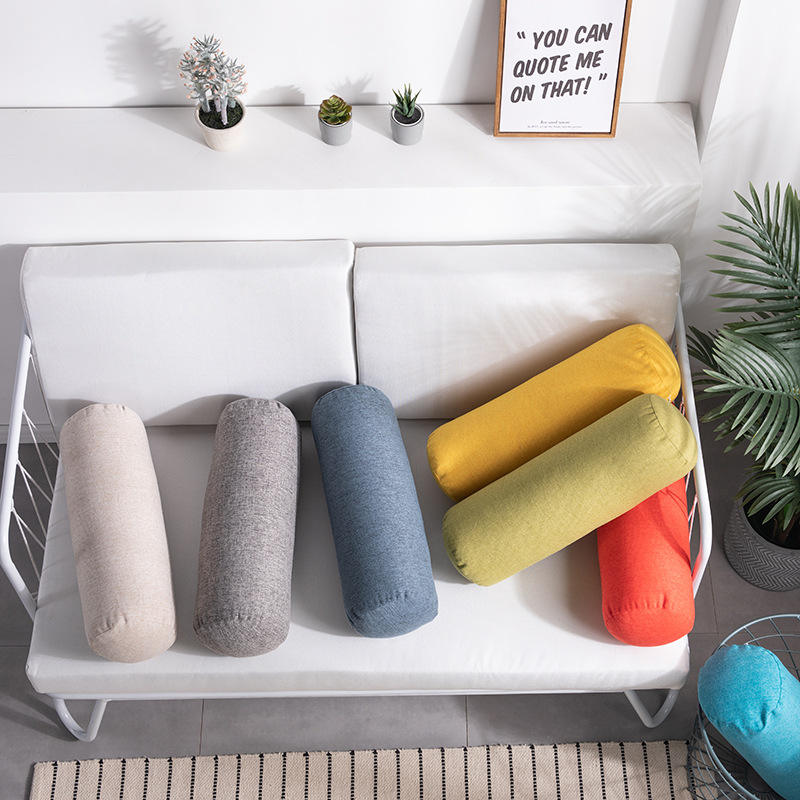 Solid Neck Tube Bolster Yoga Pillows