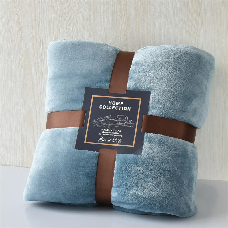 Solid Reversible Chunky Flannel Blankets