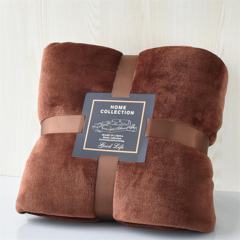 Solid Reversible Chunky Flannel Blankets
