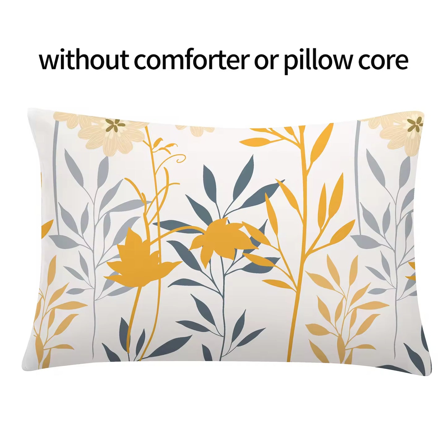 Autumn Colors Plants and Flowers Print Comforter Sets