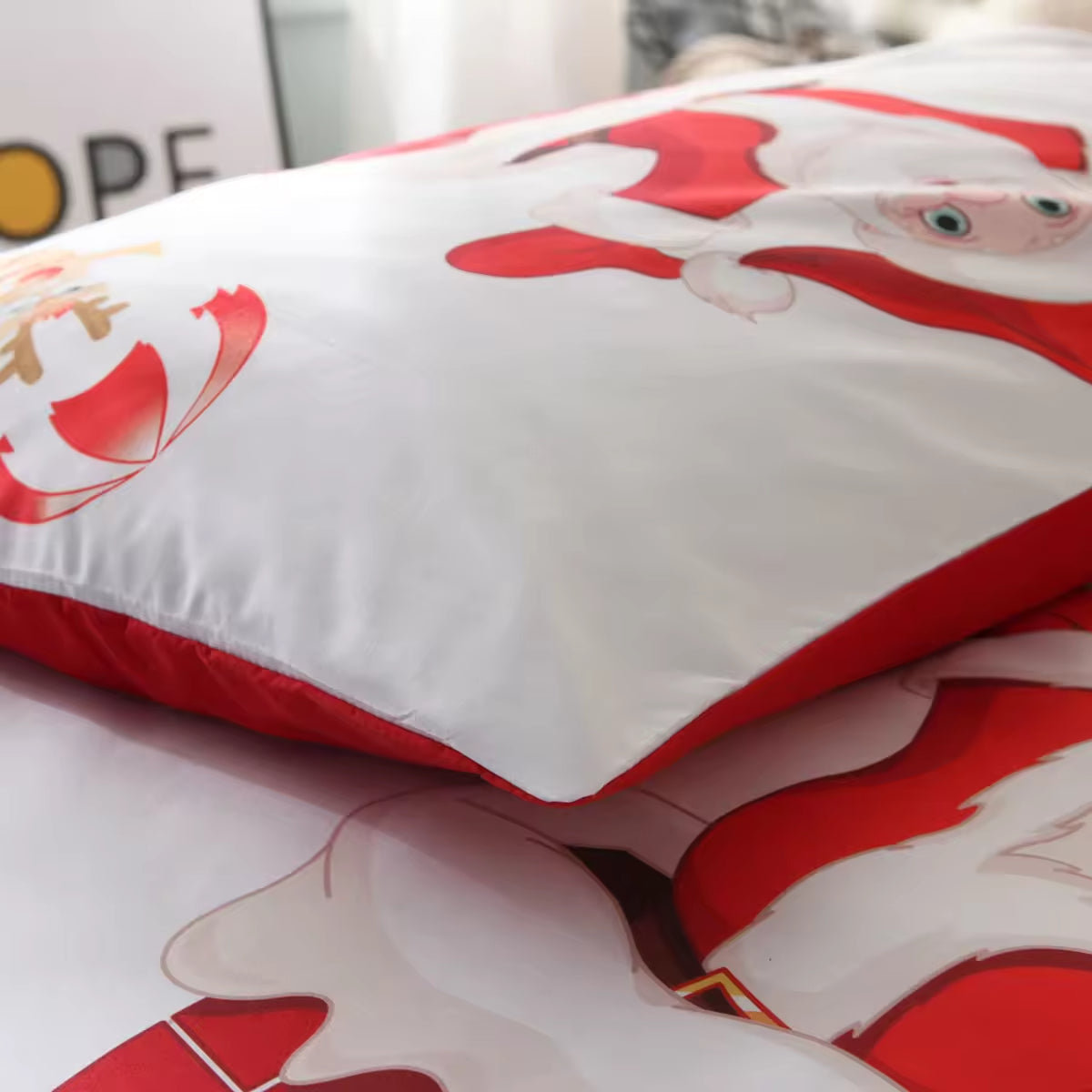 Full Size Merry Christmas Santa Claus Printed Comforter Sets