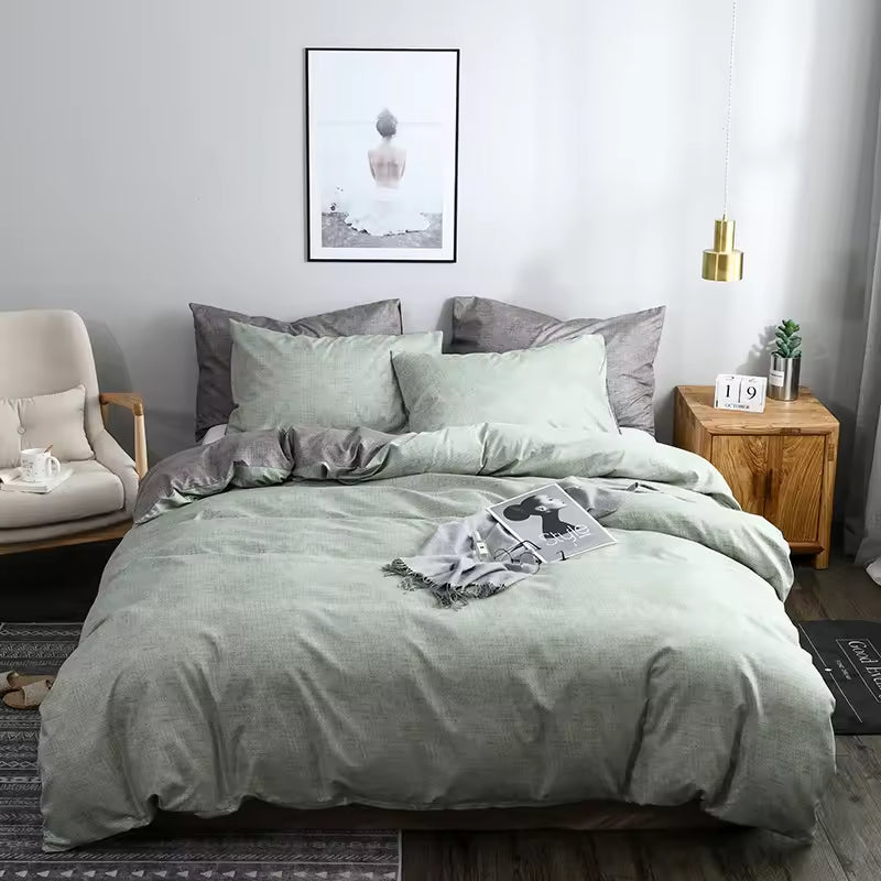Plain Color Textured Pattern Brushed Comforter Sets