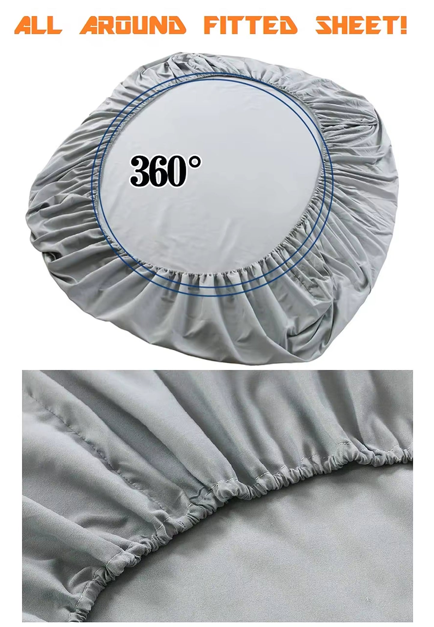 Soft Double Matte 6-piece Palm Leaves Patterns Bed Sheets Set
