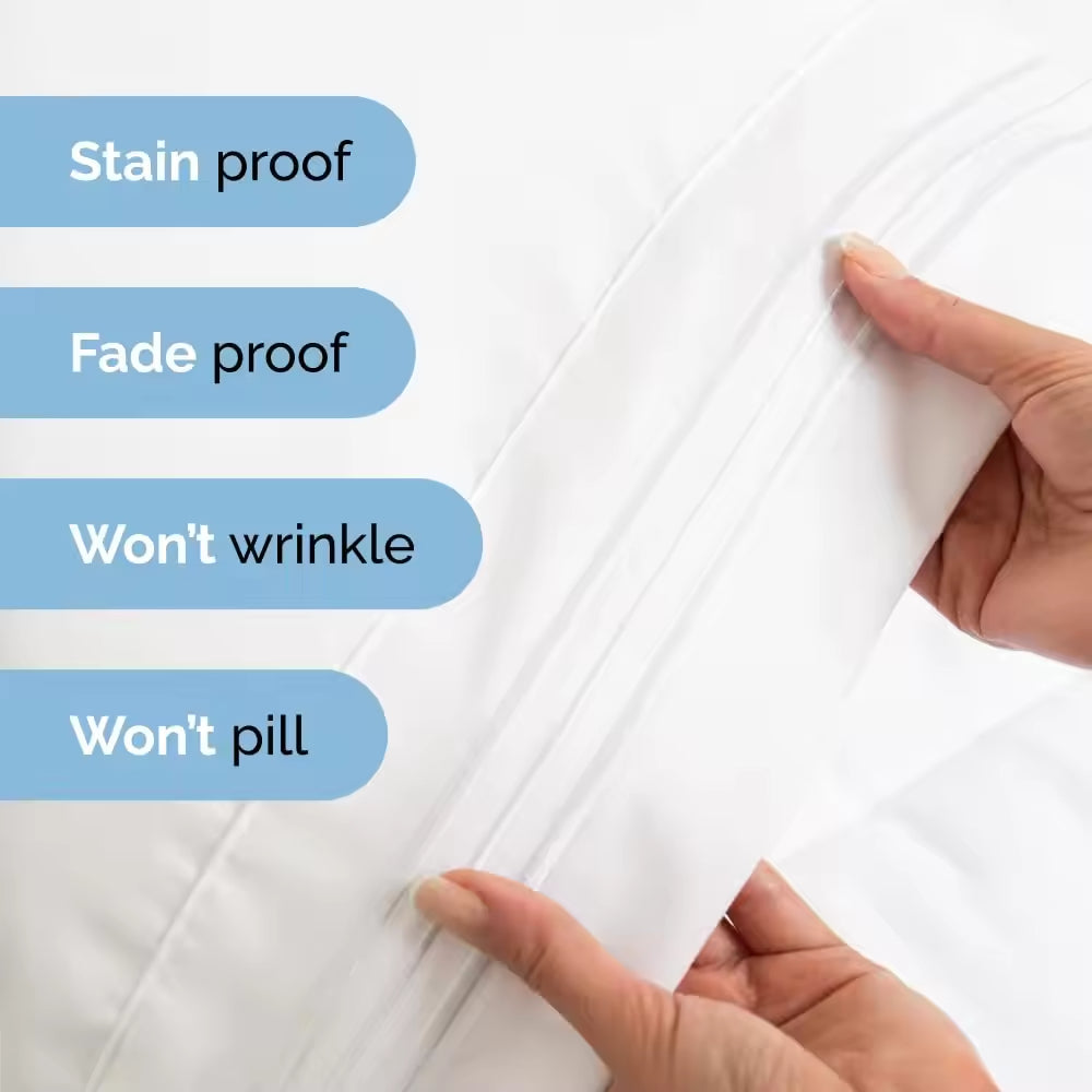 4-piece Deep Pocket Wrinkle Free Microfiber Bed Sheet Set