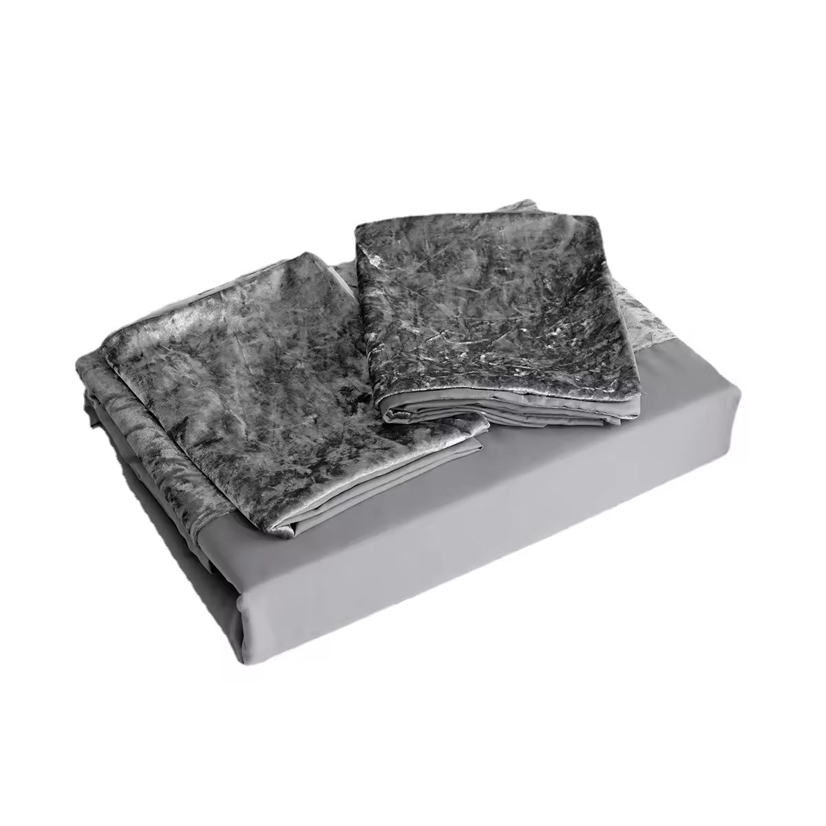 Velvet Splicing Duvet Covers Three Piece Quilt Sets