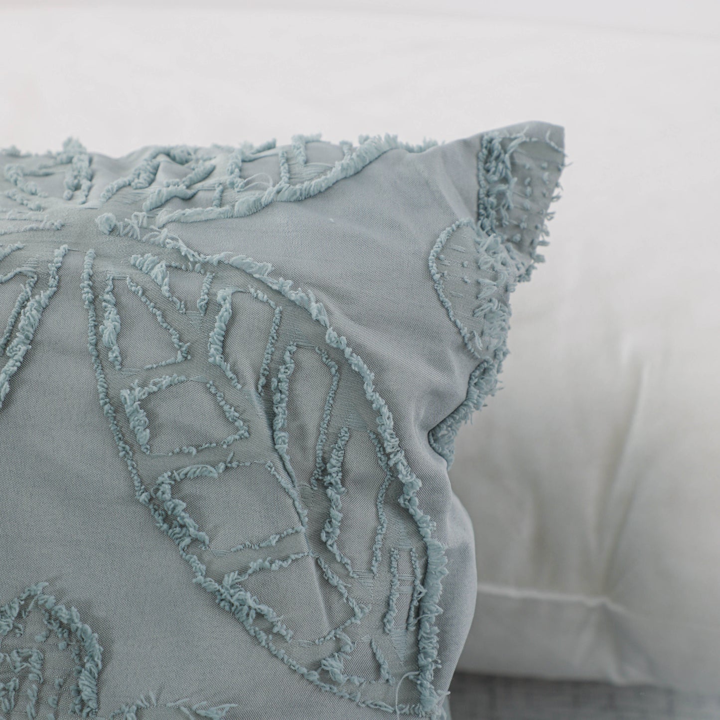Green Textured Tufted Comforter Sets