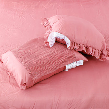 Burgundy Ruffled Comforter Sets
