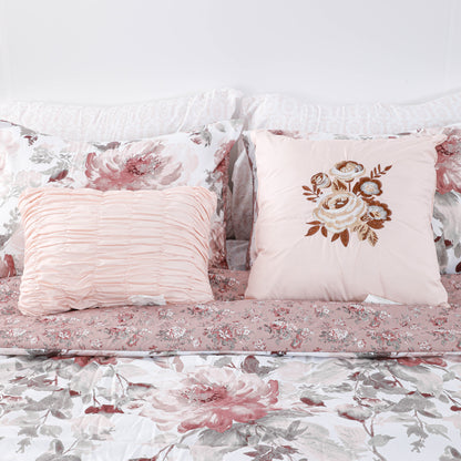 Luxury Six-piece Embroidered Comforter Sets