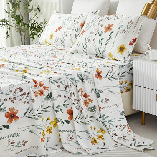 Printed Bedding Set Hotel/Home/Wedding Bed Sheet Set