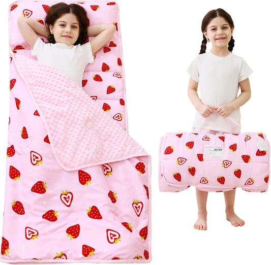 Strawberry Printed Kid Nap Mat