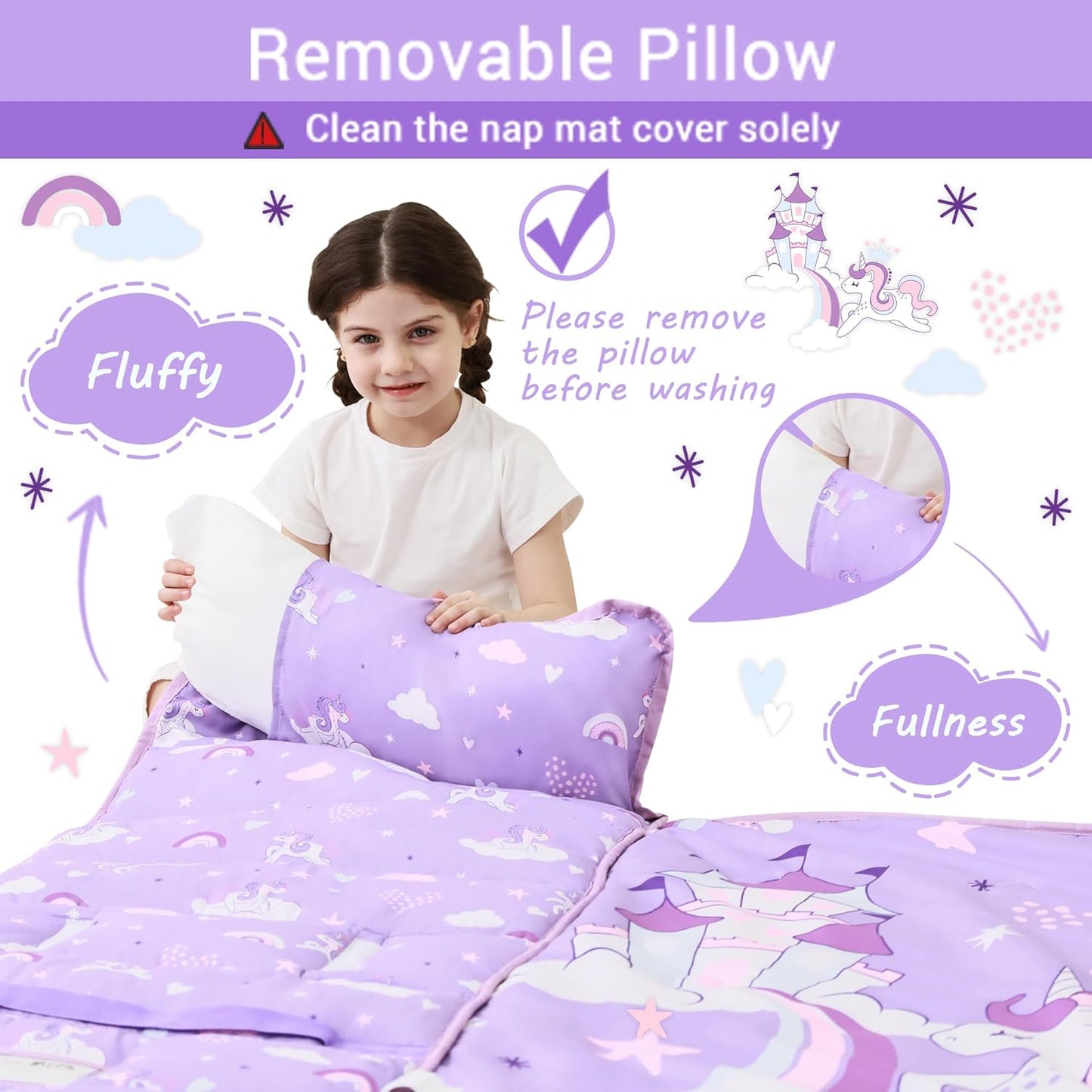 Unicorn Printed Kid Nap Mat