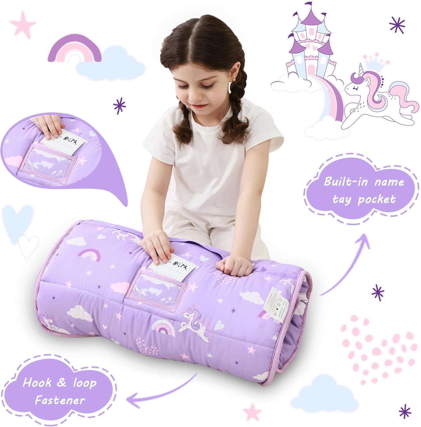 Unicorn Printed Kid Nap Mat
