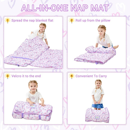 Rainbow Printed Kid Nap Mat