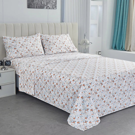 All-Season Double Brushed with 15“ Deep Pocket Bed Sheet Set