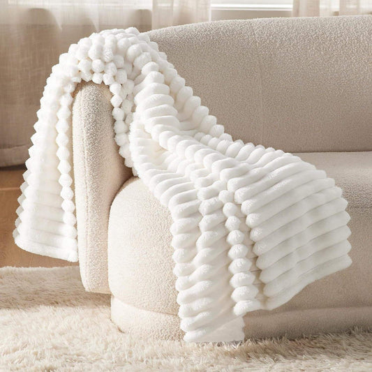 Super Warm Strip Flannel Blankets