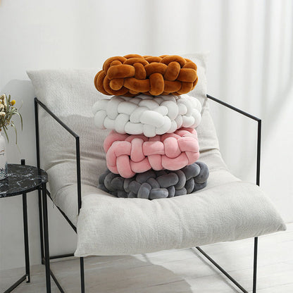 Solid Knot Design Square Decorative Pillows & Cushions