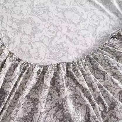 Cotton Plant Leaves Floral Printed Bed Sheets Set