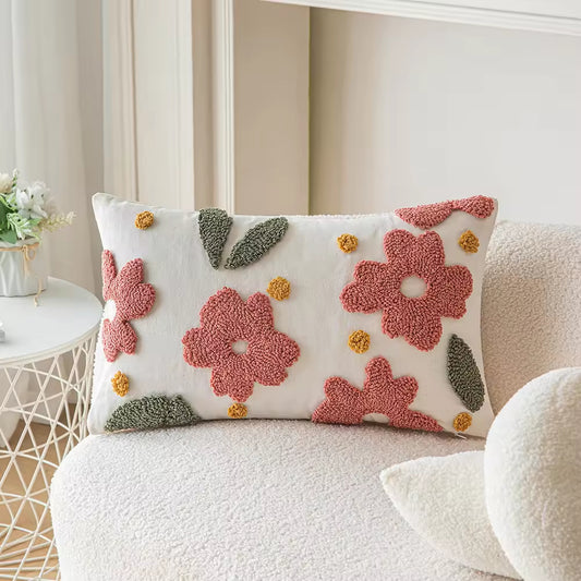 Nordic Flower Tufted Pillows & Cushions