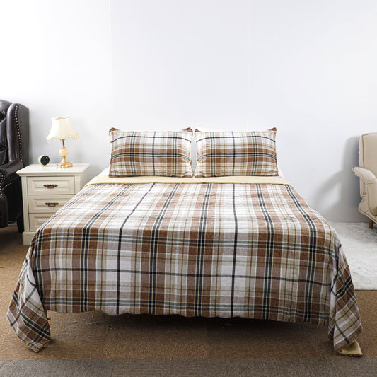 Fresh Design Plaid Print Comforter Sets