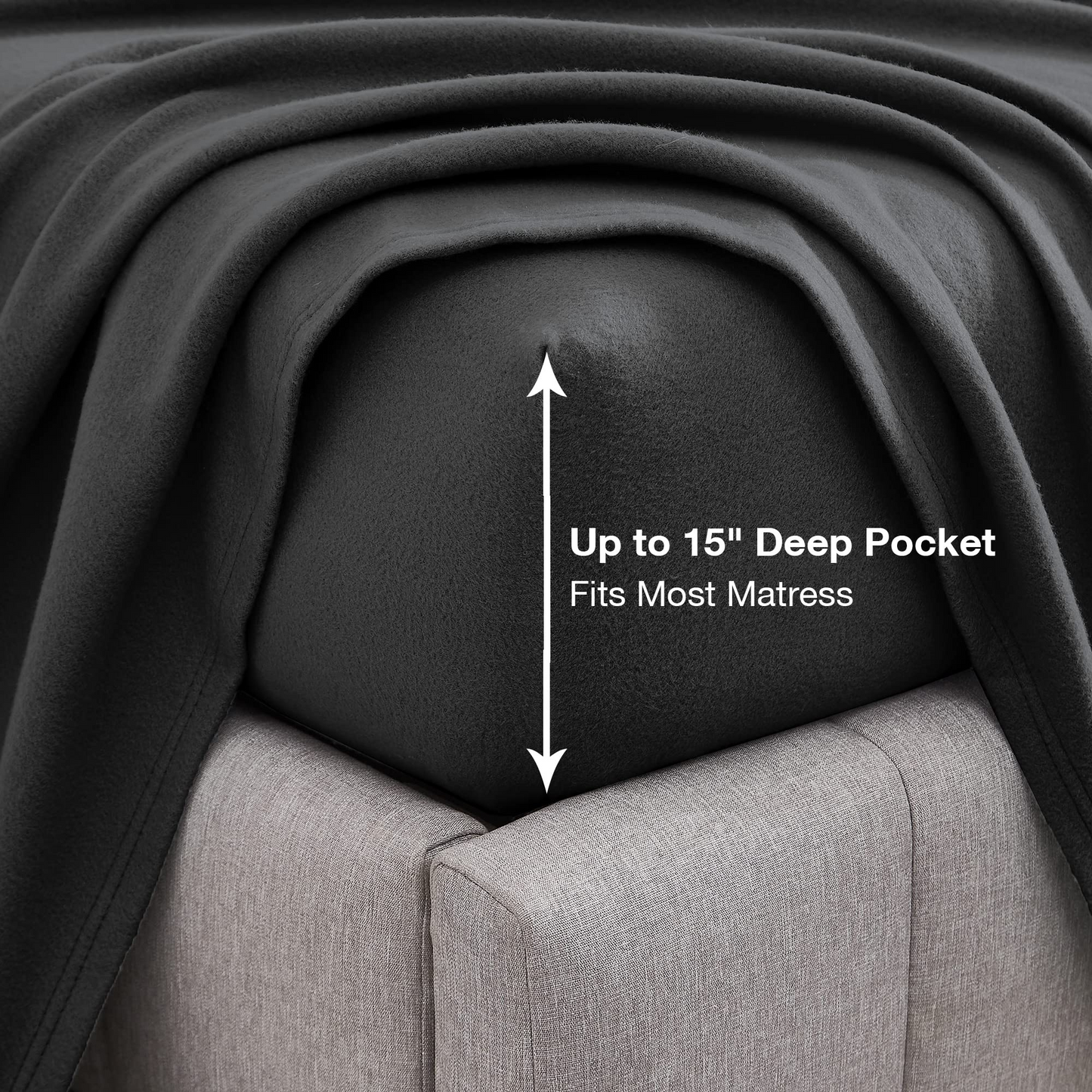 Plush Micro Fleece Full Bed Sheet Set