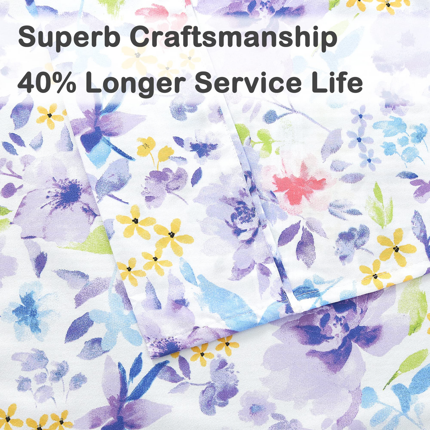 Floral Soft Breathable Microfiber Printed Bed Sheet Set