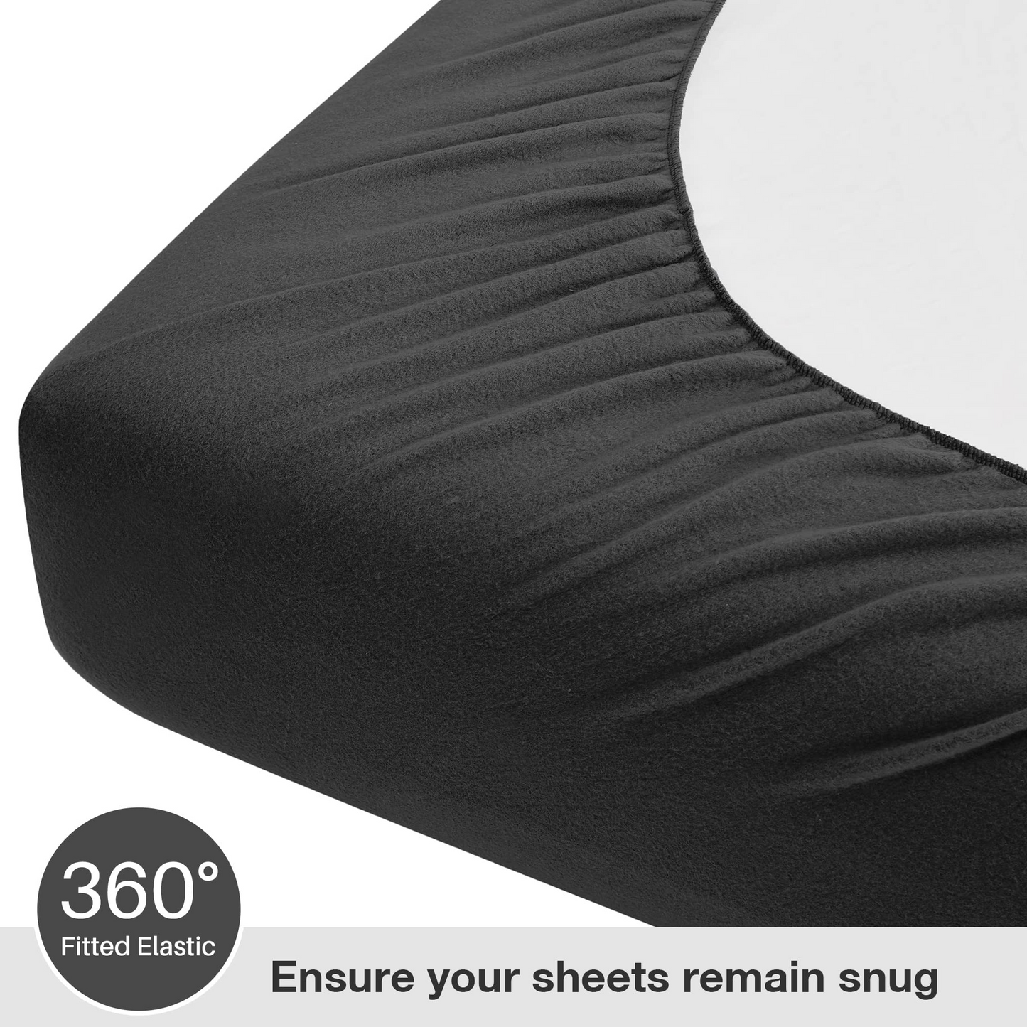 Plush Micro Fleece Full Bed Sheet Set
